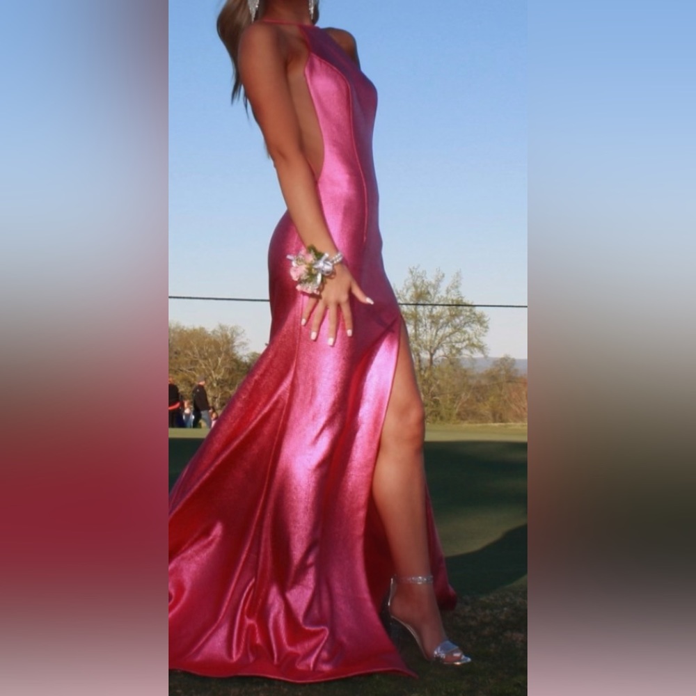 Pink jovani dress size 0